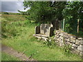 Stone seat on the edge of the fell