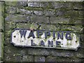 Wapping Lane sign