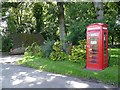 Telephone kiosk and postbox at Crailinghall