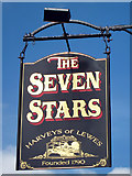 TQ7323 : The Seven Stars sign by Oast House Archive