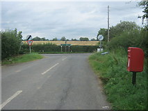 SO7855 : Road from Cotheridge meeting the A44 by peter robinson
