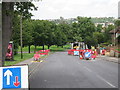 Roadworks on Wayfield Road