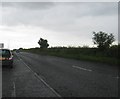 The B1337 approaching its junction with the A197 near Morpeth