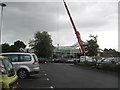 Car park and building site in Morpeth