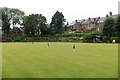 Nether Edge Bowling Club - Bowling Green, Ropes, Flags and the Top Green Club House