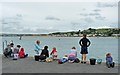 Crabbing on The Quay at Appledore