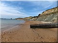 Beach and groynes south of Brambles Chine