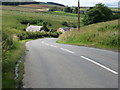 The road leading down to Southdean Farm