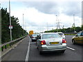 TQ4188 : Traffic jam on the A406 by Nigel Mykura