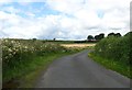 Bend on the country road near Highend Farm