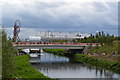 TQ3785 : Olympic Park: view between bridges by David Martin