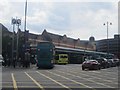 NZ2464 : Entrance to Haymarket Bus Station by Graham Robson