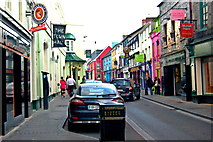 R3377 : Ennis - South End of O'Connell Street along Old Ground Hotel by Joseph Mischyshyn