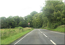 NS3458 : Approaching road junction near Barr Castle by John Firth