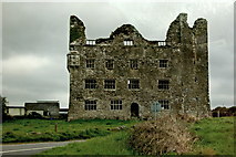 R2393 : The Burren - Junction of R476 & R480 - Lemenagh Castle by Joseph Mischyshyn