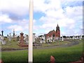 Birkdale cemetery viewed from the A565