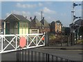 Dereham North - Signal box and level crossing