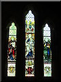 NY8773 : St. Mungo's Church, Simonburn - stained glass window (5) by Mike Quinn