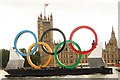 TQ3079 : Olympic rings by Richard Croft