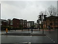 Pedestrians crossing Broad Lane