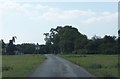 Approaching a cattle-grid near Cat Cottage