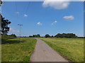 Looking west along Portway Lane