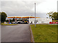 SU4539 : Fuel Forecourt, Sutton Scotney Service Area by David Dixon