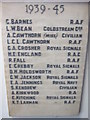 A War Memorial at the parcels office on Tower Street