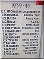 A War Memorial at the parcels office on Tower Street