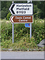 TM3877 : Roadsigns on the B1123 Chediston Street by Geographer