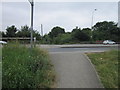 A public footpath crosses over the A636