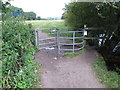 SU8686 : Kissing gate from Marlow Rugby Club on towpath by David Hawgood