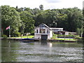 Two-storey boathouse by the Thames below Marlow