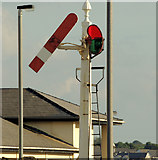 C8540 : Somersault signal, Portrush station by Albert Bridge