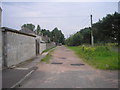 The route of the former railway from Tayport to Leuchars.