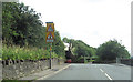 A65 approaching railway bridge at Hellifield