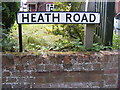 Heath Road sign