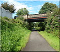 Road bridge over footpath near Sebastopol