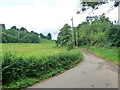 Looking up the lane towards Lancraugh Farm