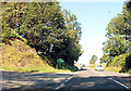 A458 at entrance to Ffridd-y-Drum