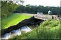 Spillway, Dam and Filter Tower at the lower Lliedi Reservoir