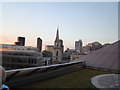 View of the Barbican Towers from Madison