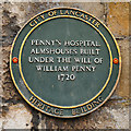 SD4761 : Heritage Plaque, Penny's Hospital Almshouses by David Dixon