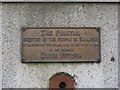 Plaque on Queen Victoria Diamond Jubilee commemorative fountain,  Horsham Road, Shalford