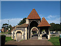 Entrance gate to Beddington churchyard extension