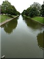 The Royal Military Canal, Hythe - view eastwards