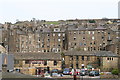 Haworth: tall buildings on a hillside