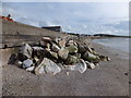 SC2168 : Sea defences at Gansey Bay by Richard Hoare