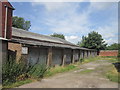 Garages at the bottom of Sharpe Street