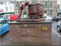 SD1780 : Statue of the Hodbarrow Miner, Market Square, Millom by Alexander P Kapp